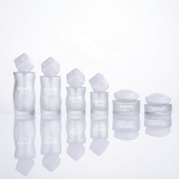 Flacon pompe en verre cylindrique irrégulier pour lotion, pot à lotion, 30g/50g/30ml/50ml/100ml/120ml, plusieurs options de capacité, cosmétique