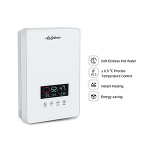 Calentador de Ducha Eléctrico Instantáneo de 8000W con Control Táctil Digital y Diseño de Panel de Vidrio - Product Image 2