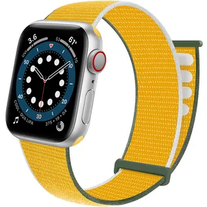 OEM ODM sport nylon loop for apple watch strap sport Smart watch nylon for MAGIC TAPE watch band