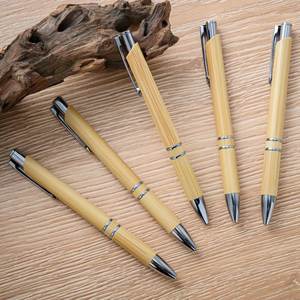 Promotion Eco Bamboo Ballpoint <b>Pen</b> Advertise Custom Logo Printed Laser Engraving Blue/Black Ink Office & School Use - Product Image 1