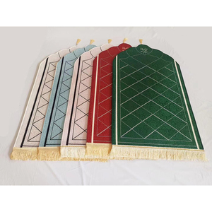 Sejadah-alfombra de viaje para adultos islámicos, tapete de oración de bolsillo con bolsa, impermeable, portátil, para Ramadán, Eid, Mubarak - Product Image 1