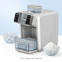 Gezonde Sneeuw-IJs Smoothie Maker & Vierkante 2-in-1 Machine voor Vers Fruit Sap Thuis of op Kantoor BPA-Vrij Compressor Koeling 150W