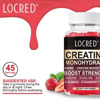 Gummies de créatine monohydrate à marque privée OEM 5000mg sans sucre saveur fraise 90 unités Complément alimentaire nutrition sportive