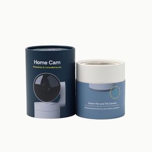 Custom Printed Rigid Paper Tube Packaging for Headphones Charger <b>Bluetooth</b> <b>Mic</b> Electronic Accessories Premium Kraft Cylinder Box - Product Image 4