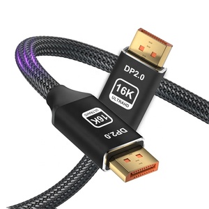 Cable <span class=keywords><strong>DP</strong></span> a <span class=keywords><strong>DP</strong></span> OEM ODM 16K 8K <span class=keywords><strong>DP</strong></span> 2.1 <span class=keywords><strong>2.0</strong></span> <span class=keywords><strong>1.4</strong></span>, Negro, 1M 1.5M 2M 3M 5M - Product Image 1