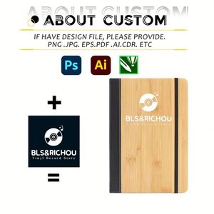 Custom Leather Pu Notebook Strap <b>A5</b> Business <b>Notepad</b> Office Gift Personalized Set With Logo - Product Image 2