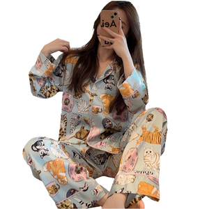 Vêtements de nuit pour femmes, coupe régulière, longueur intégrale - Product Image 4