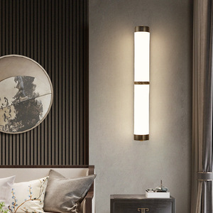 Lámpara de pared de estilo chino, cristal LED E27, control por interruptor para sala de estar, dormitorio, pasillo, escalera - Product Image 3