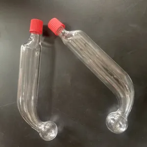 맞춤형 유리 실험실 사용 빨간 뚜껑 나사 뚜껑 Mojonnier 지방 추출 플라스크 튜브 지방 추출 용