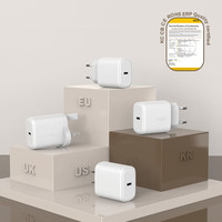 Adaptateur secteur USB-C 20W en gros, chargeur rapide TYPE C pour Samsung 20W, chargeurs pour iPhone 18, 17 Pro Max, 16, 15, 14