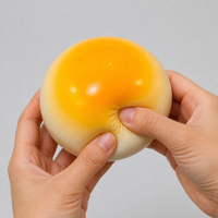 Jouet Squishy Bao Bun avec Remplissage Blocs de Construction, Son Croquant et Frétillant, Montée Lente, Anti-Stress Sensoriel, Cadeau de Décompression