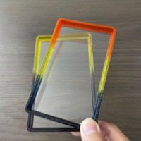 Pelindung Pelat Belakang Akrilik Transparan Slab Guard, Bingkai Bumper TPU Gradasi untuk Display Kotak Slab Kartu Bergradasi, 41 Warna