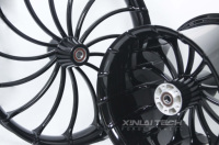 Roues de moto forgées noires brillantes personnalisées XINLAI pour Harley-Davidson, pour Indian Scout Chief, pour Honda Rebel, pour Yamaha Bolt