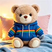 Ours en peluche de haute qualité avec tenue, mini-animaux en peluche personnalisés, ours en peluche personnalisé en gros pour enfant
