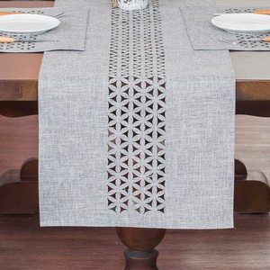 Wholesale Basic Linen Style <strong>Table</strong> <strong>Runner</strong> Rustic Farmhouse <strong>Grey</strong> <strong>Table</strong> <strong>Runners</strong> 72 Inches Long Everyday Polyester <strong>Table</strong> <strong>Runner</strong> - Product Image 6