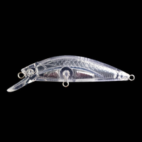 Leurre de pêche 5cm 5.4g Minnow Wobbler coulant pour la pêche à la traîne, Swimbait, Leurre dur artificiel pour truite de ruisseau et achigan, Leurres non peints