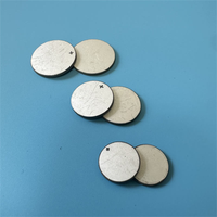 Kustomisasi Transduser Keramik Piezo 10*1mm Sensor Cakram Piezoelektrik Ultrasonik Bahan PZT 4-10mm 1-3mhz Flowmeter Pemotong