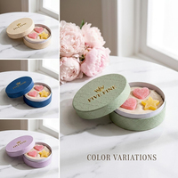 Cajas de Regalo Rígidas Hechas a Mano con Logotipo Personalizado en Relieve o Grabado, para Galletas, Sushi, Dulces, Cajas de Regalo de Lujo en Papel Dorado, Color Rosa, para Celebrar Navidad