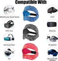 Masque VR, Bandeau VR respirant et réglable anti-transpiration pour Meta Oculus Quest 3s/3/2, Pico4, HTC Vive, PS, Gear, Entraînements VR