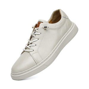 2026 Spring New Large Size Flat Sneakers | Trendy Men's Genuine Leather Casual Shoes | <b>Dropshipping</b> - Product Image 5