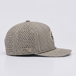 Gorra de Golf Houndstooth Verde Oliva Crema Impermeable con Parche de PVC y Cuerda, 5 Paneles, Perforada, Transpirable, Ajustable, para Exteriores, para Hombre y Mujer - Product Image 5