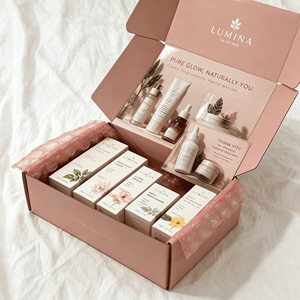 BB Cream Cosmetic <b>Makeup</b> Subscription <b>Box</b> Packaging E Flute Self Locking Mailer <b>Box</b> Custom Packaging - Product Image 2