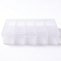 Boîtes à outils multifonctionnelles en plastique transparent pour ranger les bijoux de pêche ou d'autres articles