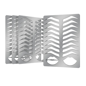 Plantilla Reutilizable de Metal para Práctica de Microblading, Plantilla de Entrenamiento para Cejas y Labios PMU, Accesorio de Maquillaje Permanente - Product Image 1
