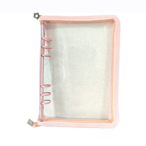 Classeur à anneaux A5 large 6 anneaux en PVC pailleté pour photocartes Kpop, avec pochettes photo de 4 pouces, HONSWILL HS-D287 Promotionnel - Product Image 6