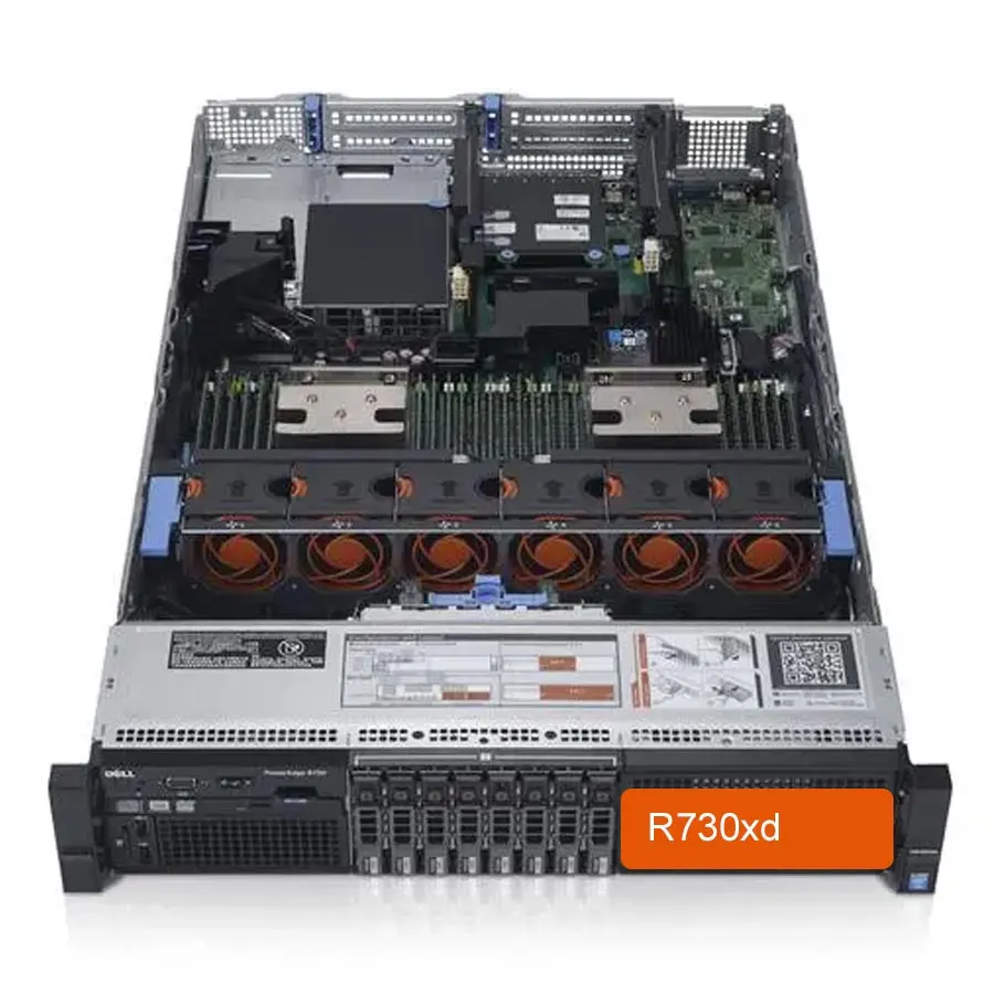 Dell Poweredge R730 R730xd Server bekas mendukung 56core Virtual Machine Database Rack Server