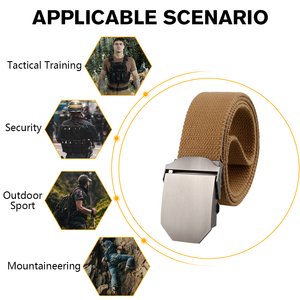 Usine personnalisée hommes toile réglable en alliage de Zinc boucle en métal devoir outil de travail en plein air <span class=keywords><strong>ceinture</strong></span> de taille <span class=keywords><strong>Camouflage</strong></span> <span class=keywords><strong>ceinture</strong></span> tactique - Product Image 4