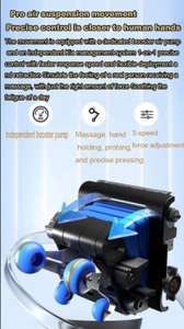 VCT Full Body elettrico sedia da massaggio 4D grande schermo controllo manuale di intelligenza artificiale caratteristiche riscaldamento rotolamento Airbag - Product Image 4