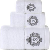 Serviettes de luxe, qualité hôtel 5 étoiles, 100% coton, broderie, serviettes de spa, personnalisation du logo, serviettes de bain