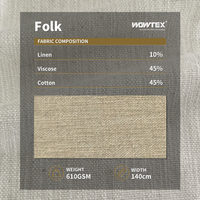 Tissu mélangé écologique viscose, coton et lin pour ameublement de marque, tissu d'ameublement de canapé et de literie