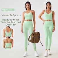 Ensemble de yoga personnalisé pour femme, deux pièces, taille haute, respirant, effet galbe fessier