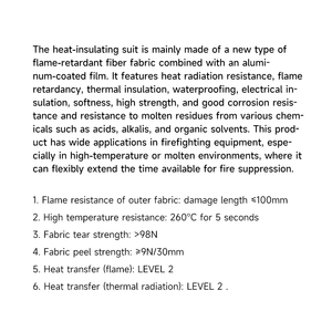 Setelan Pemadam Kebakaran CCS Tahan Api, Tahan Air, Tahan Bahan Kimia, Perlindungan Suhu Tinggi untuk Lingkungan Cairan Lebur - Product Image 4