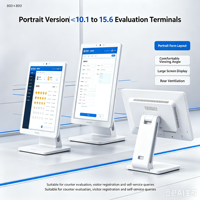Tablette Android de bureau pour la commande en restaurant, écran tactile capacitif en forme de L, 10'', 13,3'', 15'', RK3566, évaluateur de commentaires clients