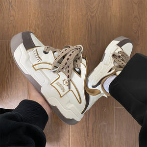 Chaussures décontractées à plateforme tendance, à lacets, avec doublure en cuir véritable, respirantes et au design intemporel - Meilleures ventes - Product Image 2