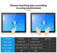 Computadora Integrada de 10.4" con Pantalla Táctil Industrial TFT LCD de Cuatro Núcleos, Bisel de 10 mm, Resistente al Agua IP65, SSD de 64 GB/Opcional, Sin Ventilador