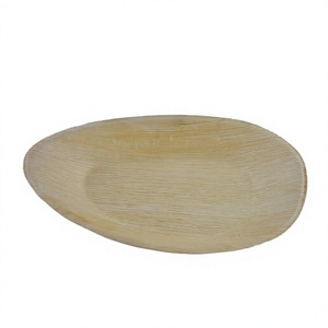 Egg shape Palm Leaf <b>Disposable</b> <b>Plate</b> Modern Takeaway Dish Biodegradable Natural Material - Product Image 5
