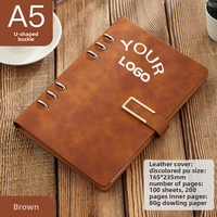 2026 Carnets en cuir imprimés promotionnels avec logo personnalisé planificateur à couverture rigide d'usine Agenda Journal Notebook
