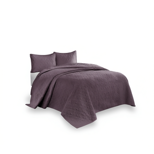Juego de Cubrecama Reversible Tamaño King en Color Morado, Elegante Cubrecama para un Sueño Confortable - Product Image 1