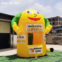 Tente gonflable personnalisée de modèle de stand de limonade tente pour fête ou événement vendeur boire de l'espace pour la promotion