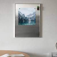 Cadre photo vertical créatif en alliage d'aluminium magnétique en acier inoxydable pour mur d'images de salon