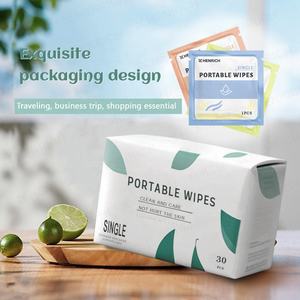 Lingettes humides emballées individuellement, hygiéniques, jetables, pour la restauration, distribution en gros - Product Image 2