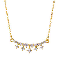 Colliers personnalisables en Zircon, argent Sterling 925, cristal, couronne, bijoux, accessoires, idée cadeau, à la mode