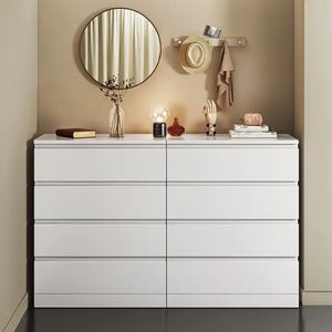<span class=keywords><strong>Commode</strong></span> blanche de luxe moderne meubles de chambre rangement <span class=keywords><strong>8</strong></span> <span class=keywords><strong>tiroirs</strong></span> armoire d'angle salon <span class=keywords><strong>commode</strong></span> ensemble de table - Product Image 1