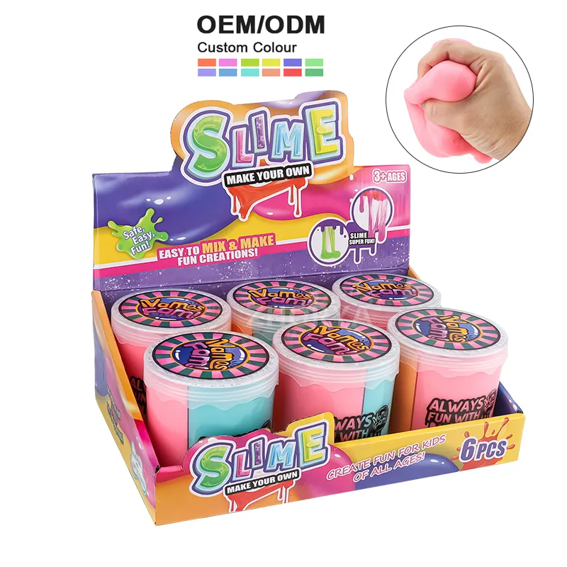 Zhorya OEM affascinante Slime kit melma Non tossico in argilla tonda Set melma giocattolo educativo per bambino