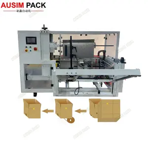 Fully Automatic Box Erector/Carton Case Erector Easy-to-Operate Plastic Packaging Machine for Food Chemical Industries Home Use