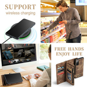 Étui portefeuille en cuir à rabat, coque rigide magnétique pour iPhone 13, <span class=keywords><strong>Samsung</strong></span> Galaxy A52, 2 en 1 - Product Image 5